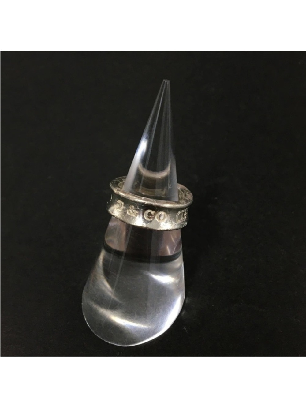 EGA TIFFANY&CO. 1837 Silver 925 Thick Band Ring ISO sz:48 👝